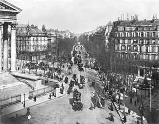 General view of the Place de la Madeleine, late 19th century